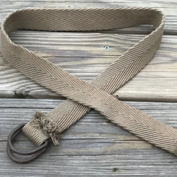 Men Belt Canvas Waistband Metal Buckle Size Adjust - Picture 1 of 8